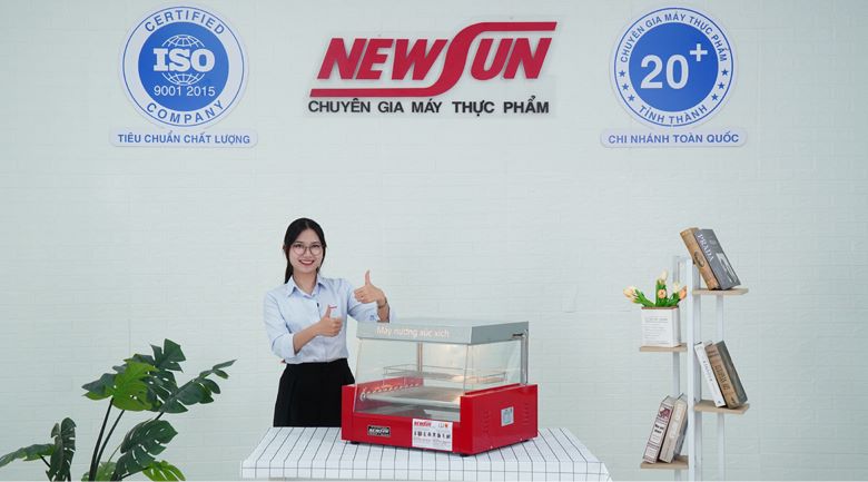 Bếp nướng xúc xích 11 thanh kính vuông (đỏ) Bếp nướng xúc xích 11 thanh kính vuông (đỏ)