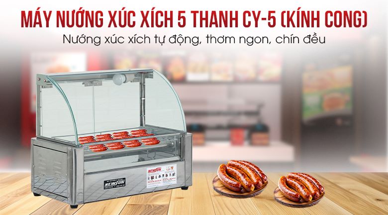 Bếp nướng xúc xích 5 thanh CY5 Bếp nướng xúc xích 5 thanh CY-5