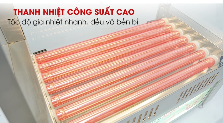 Lò nướng xúc xích 7 thanh HE7 Thanh nhiệt công suất cao