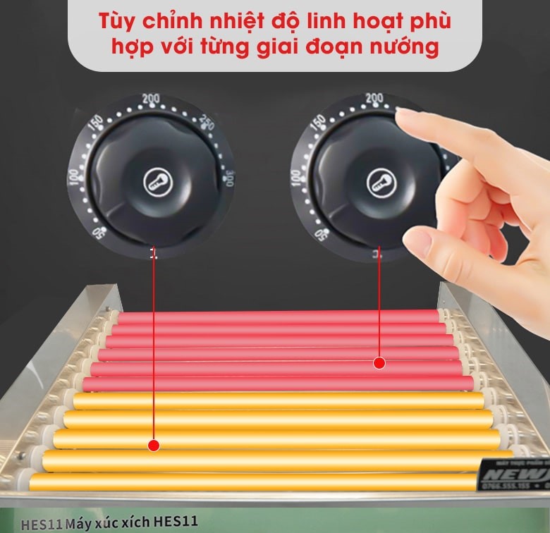 Máy nướng xúc xích 11 thanh HE11 may nuong xuc xich 11 thanh he11 1