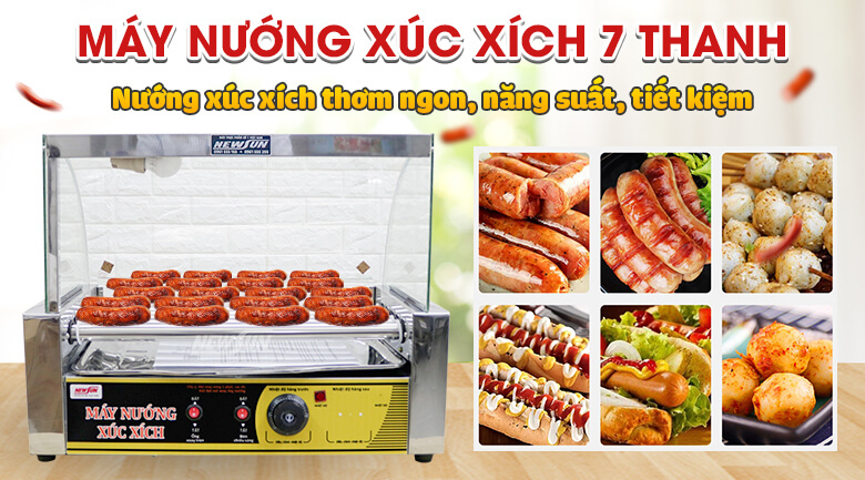 Máy nướng xúc xích 7 thanh Máy nướng xúc xích 7 thanh