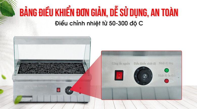 Máy nướng xúc xích CY350 Bảng điều khiển dễ sử dụng