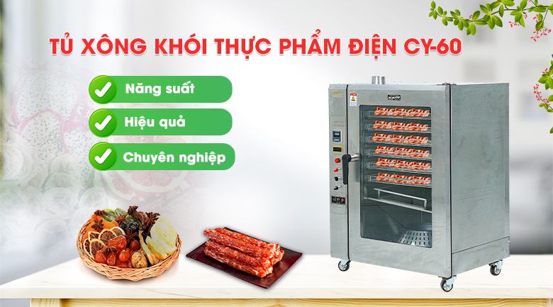 Hình ảnh tủ xông khói thực phẩm điện 2500W CY-60