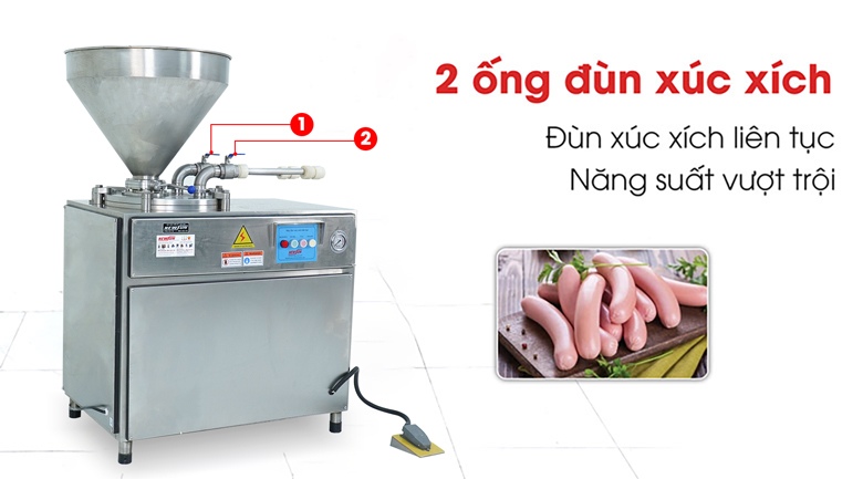 Thiết kế 2 ống đùn song song tăng năng suất