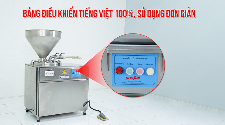 Bảng điều khiển dễ sử dụng