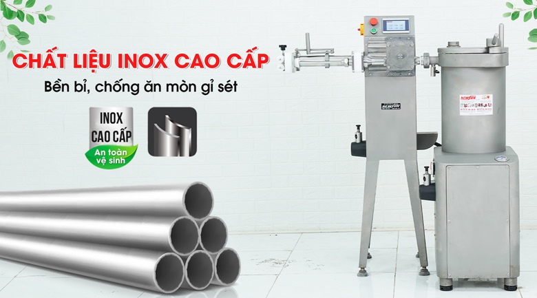Sử dụng chất liệu chế tạo từ inox cao cấp Sử dụng chất liệu chế tạo từ inox cao cấp