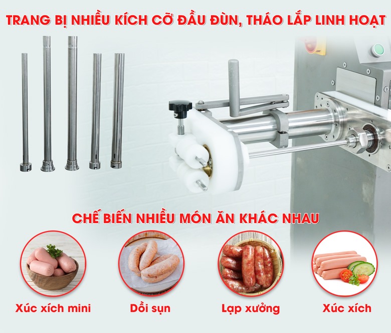 Đầu đùn đa dạng kích cỡ Đầu đùn đa dạng kích cỡ